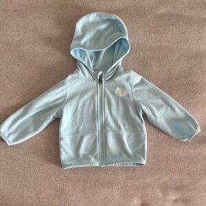 The North Face 6-12mo. Sky Blue Zip-Up Hoodie